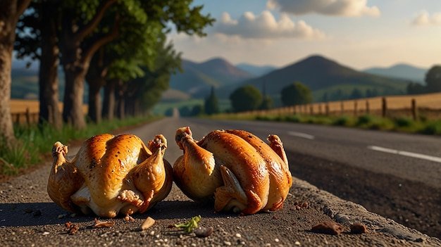 Chicken road demo in Netherlands